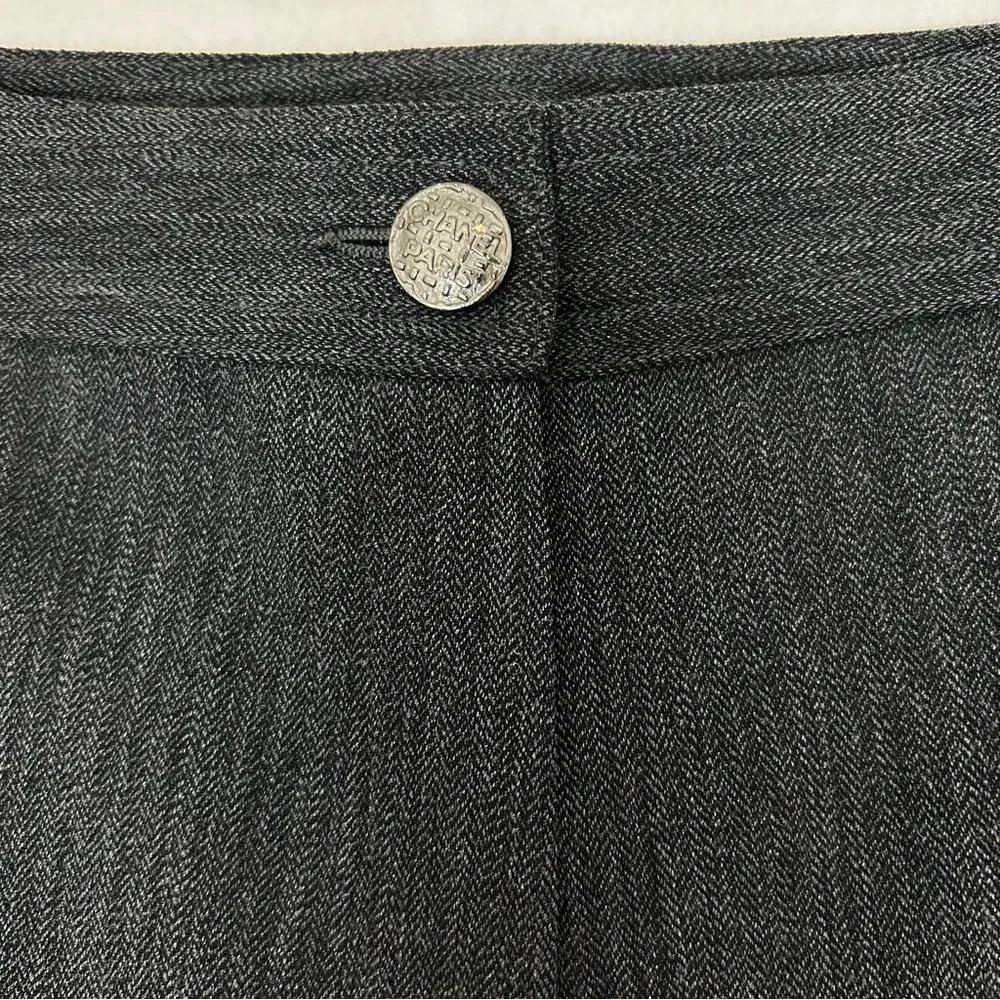 CHANEL Authentic Vintage Wool Grey Pants Trousers S